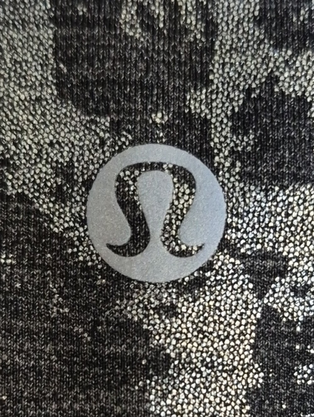 Lululemon Wunder Under Leggings Brindle Black Silver Womens Size 8